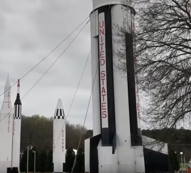 rockets at space center